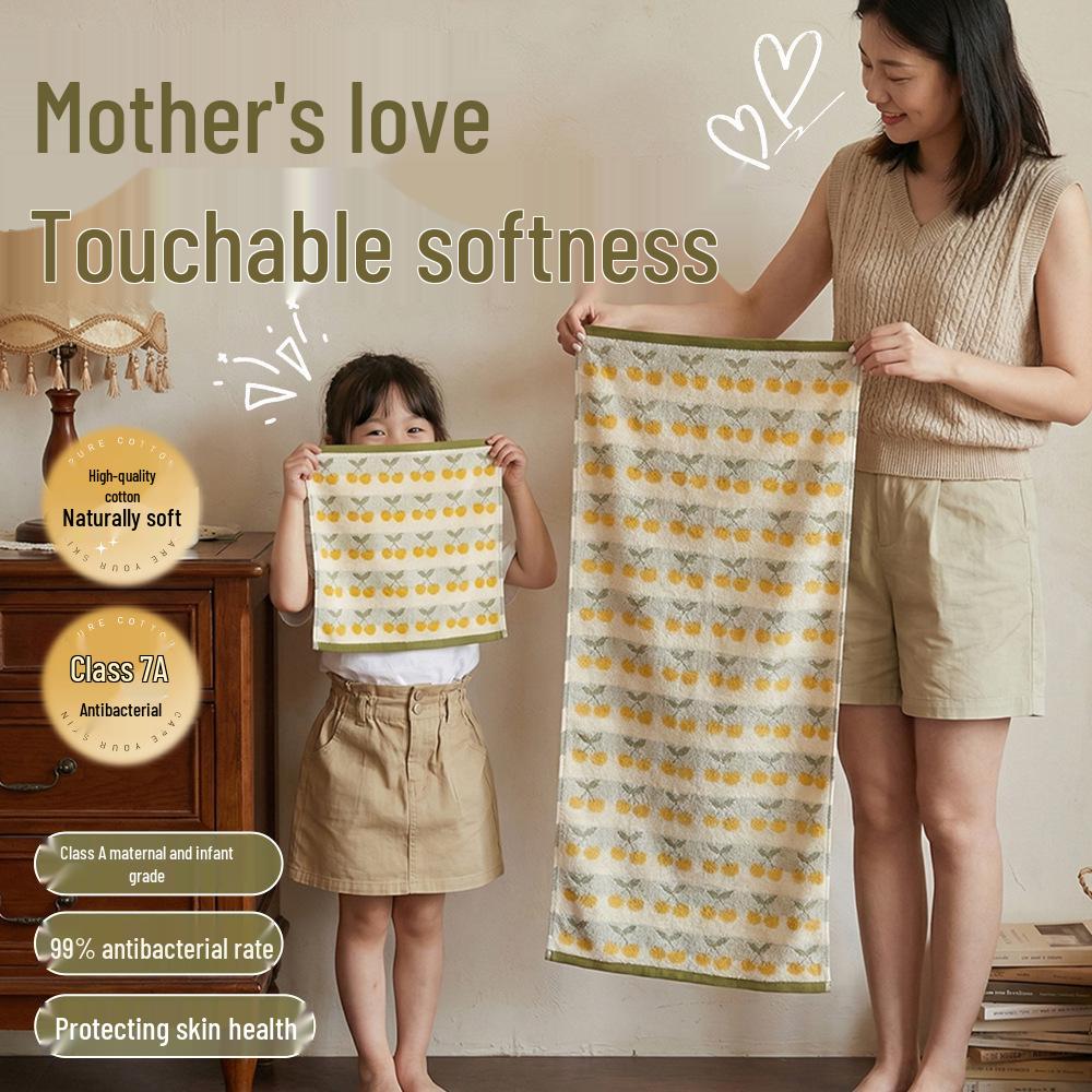 7A Antibacterial Large Bath Towels - Pure Cotton, Absorbent, Fast Drying, Shed-Resistant for Men & Women