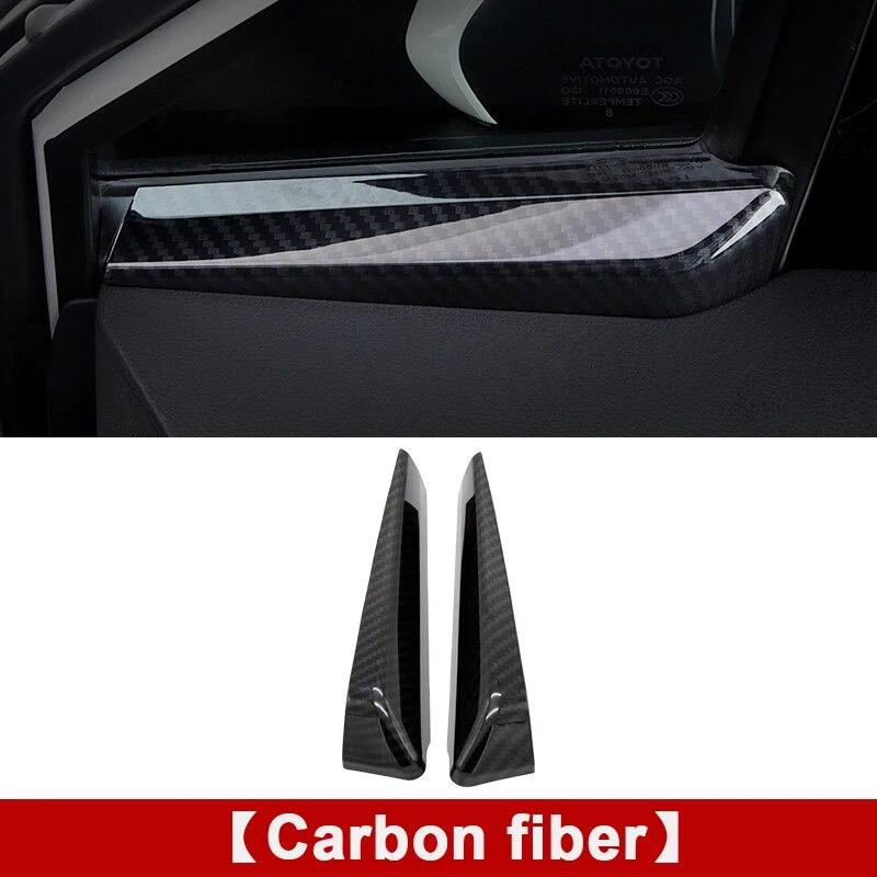 For Toyota C-HR CHR 2016-2017 2018   Front Door Window Inner Triangle A Colum Cover Sticker Trim Decoration Accessory