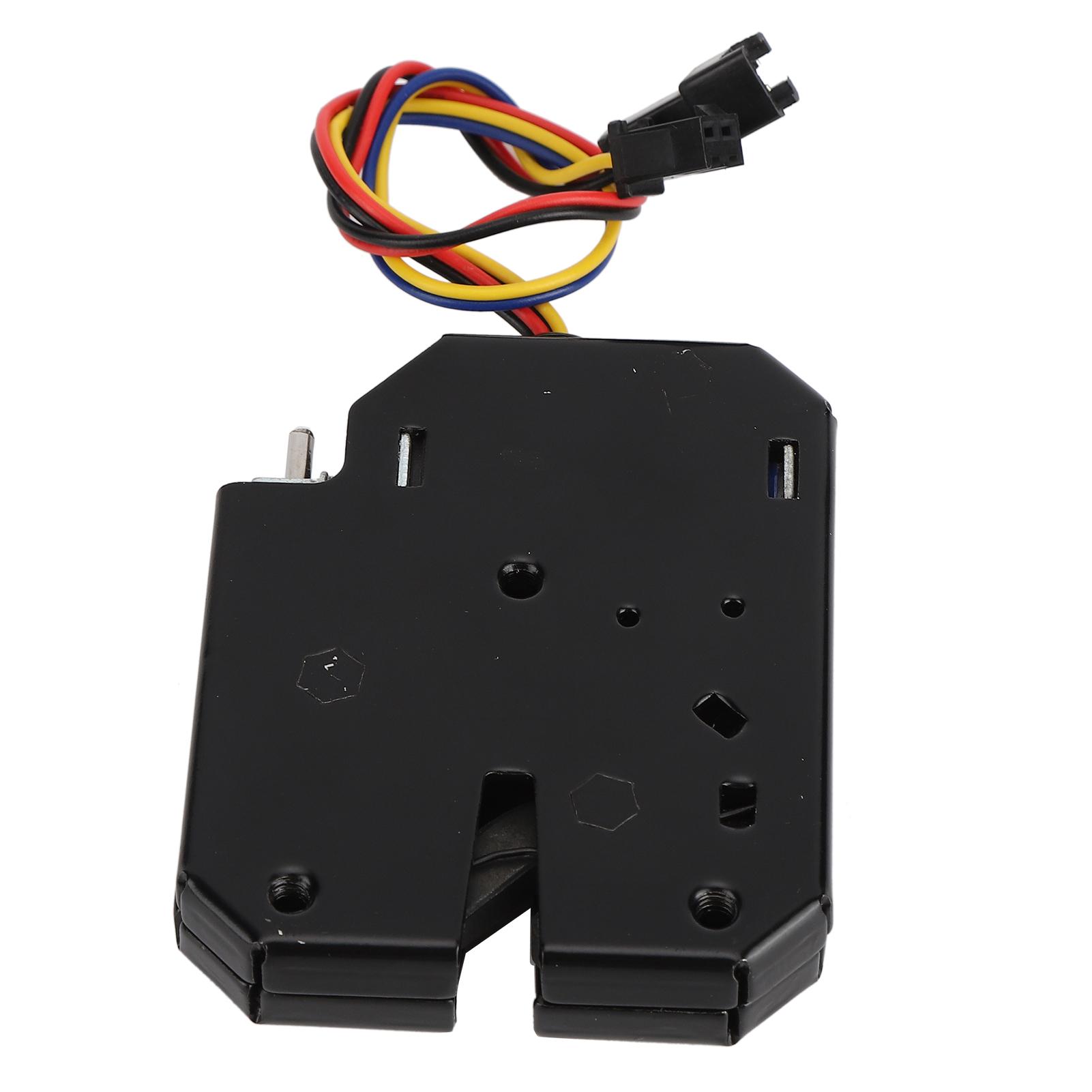 

DC 12V 2A Electromagnetic Electric Control Cabinet Drawer Lockers Lock Steel Black