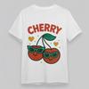 Women's Plus Size Classic T-Shirt Cherry With Sunglasses And Hearts Graphic Tee