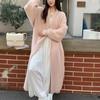 Autumn Women's Loose Long Sleeve Knit Cardigan Overcoat Lazy Style Faux Fur Knit Sweater for Women
