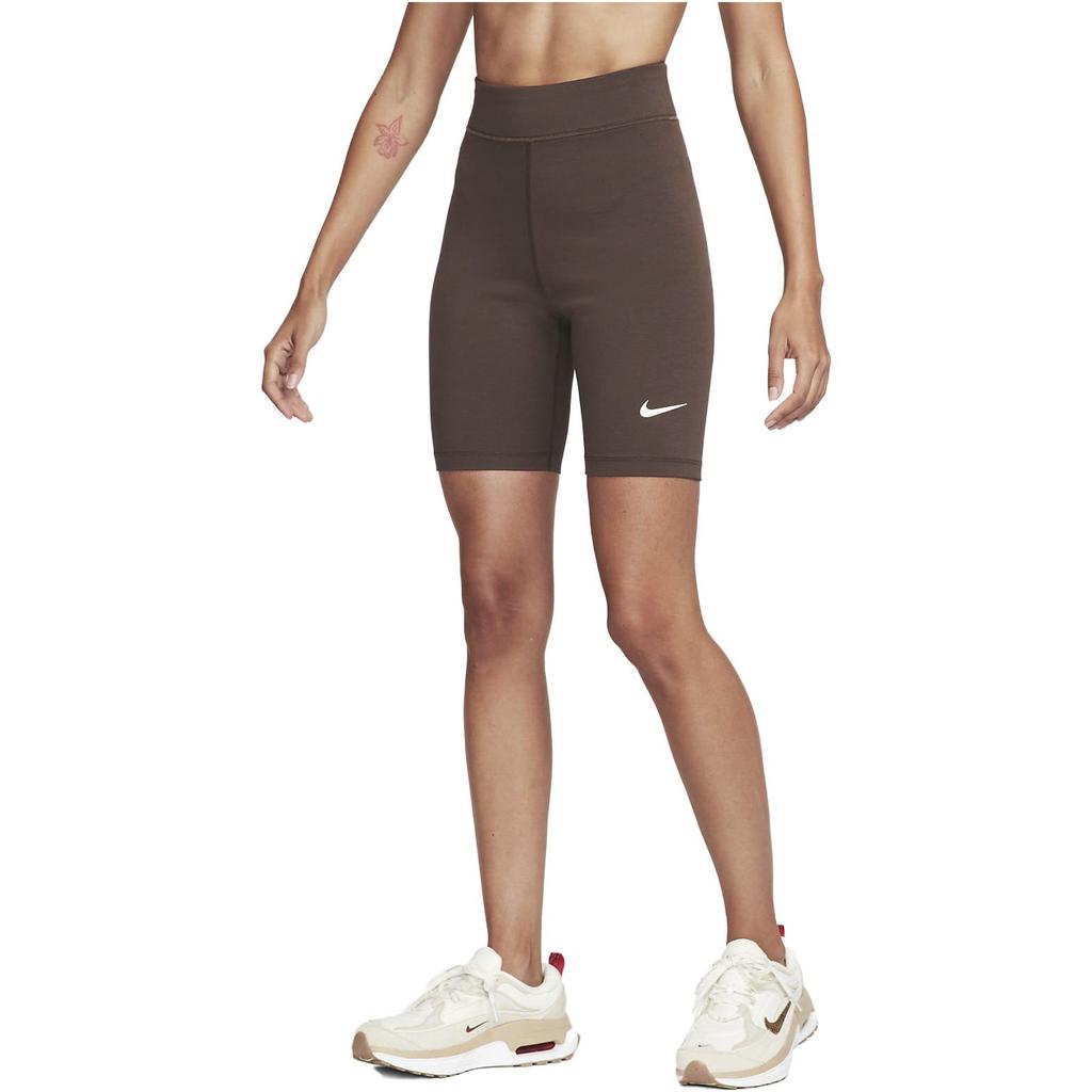 Nike Sportswear Classics High-Waisted Cycling Shorts Women Bottoms Baroque-Brown DV7798-237