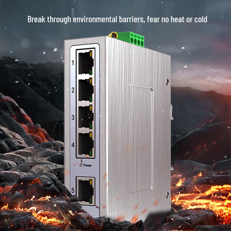 Edicon IT168 5-Port 100M Unmanaged Industrial Ethernet Switch