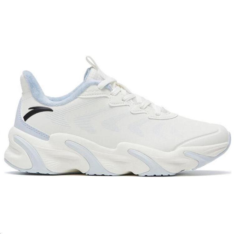 New Anta Keep Moving Cushioned Wear-Resistant Warm Low-Top Running Shoes Women's White Blue 122245523-10