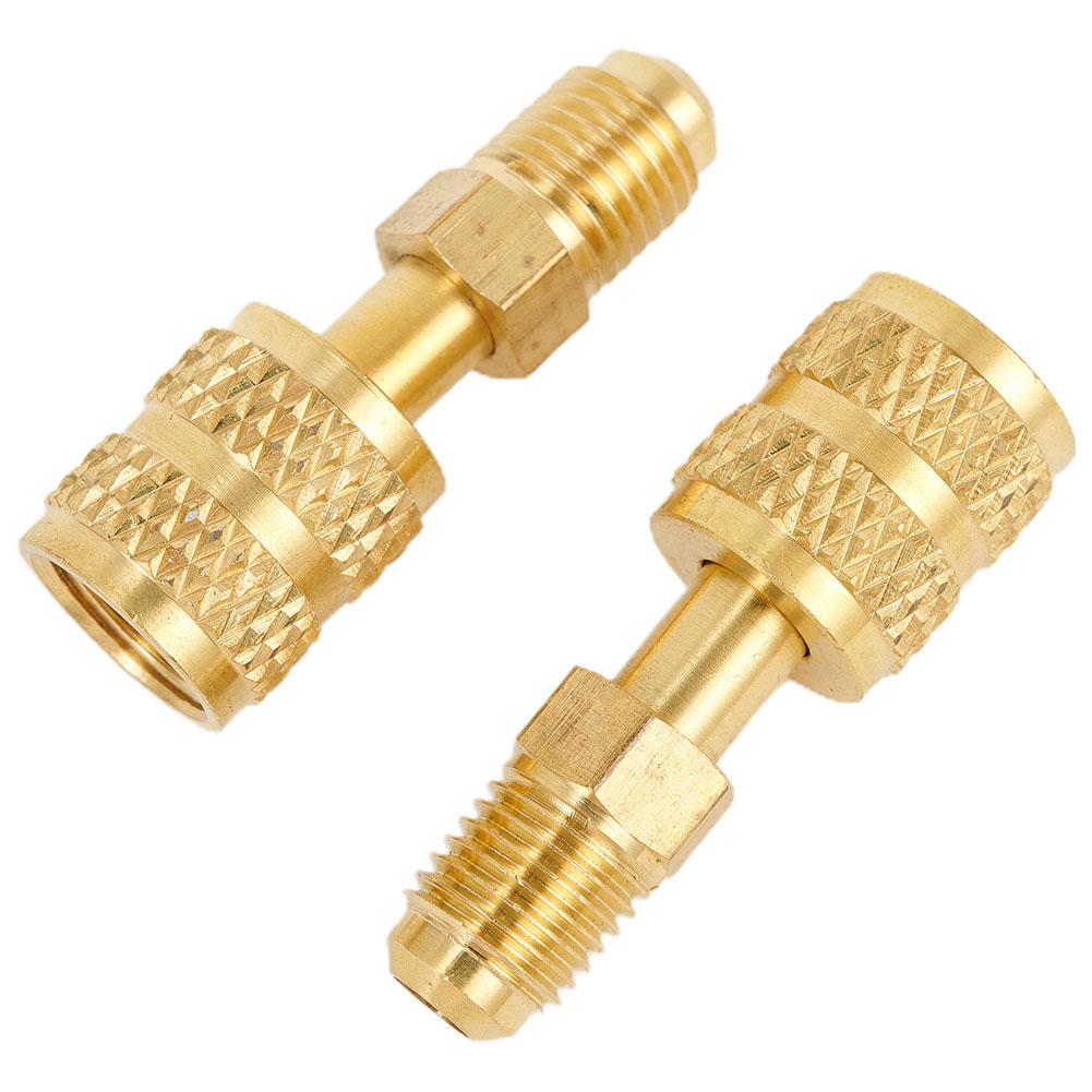 Tool R410a Adapter Practical Quick R410a To 1/4\" SAE Male AC Adapter Adaptor Car Connector Cool 5/16" SAE Female