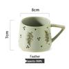 Nordic Retro Ceramic Christmas Mug - Office & Breakfast Coffee Cup
