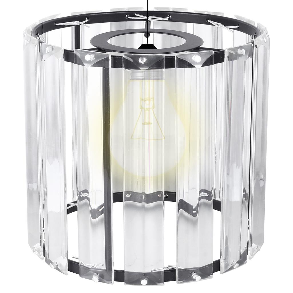 Crystal Ceiling Lamp Shade European Iron Art Dust Proof Lamp Cover For Living Room Bedroom Light Diffuser