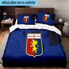 Lion Shield Genoa 3PCS Print Bedding Set, Includes A Duvet Cover and Two Pillowcases for Bedroom, Dormitory, Suitable for All Seasons