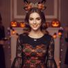 Cute Halloween Hairband Plush Spider Web Headband Fashion Party Hair Hoop  Hair Accessories
