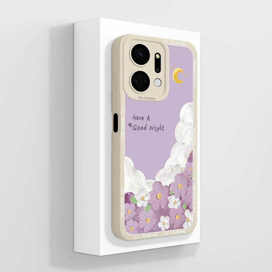 Für Honor X7 X7A X7C X7D X70 Hülle Anime Faule Katze Funda Für Honor X 7 Weiche Flüssigsilikon Handy-Rückseite Vollschutzhülle