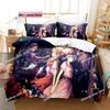 Touhou Project Bedding Set Printed Single Comforter Quilt Bed Cover Duvet Cover Pillow Case 3 Pieces Sets Kids Adult Size Kawaii