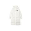 Colorful Down Jackets Women's Marshmallow White Hooded Moderate Other L423W131-0074