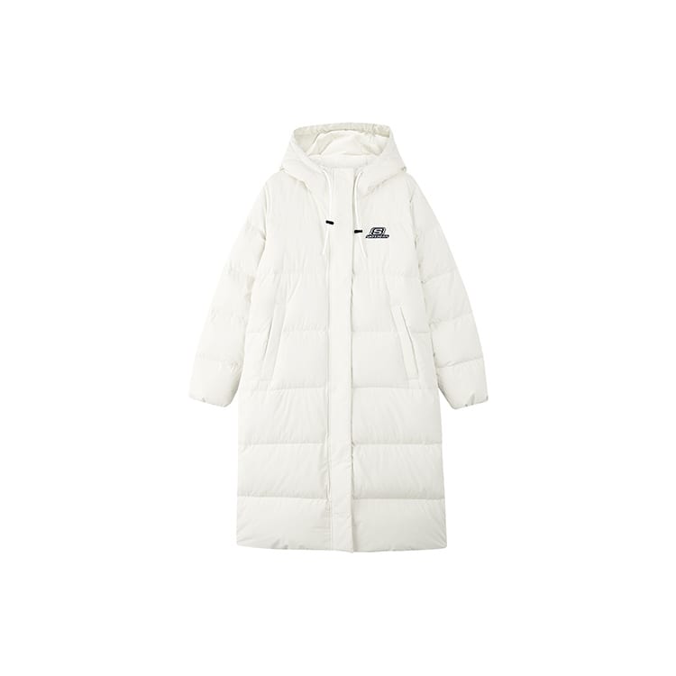 Skechers Colorful Down Jackets Women's Marshmallow White Hooded Moderate Other L423W131-0074