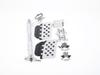 Rennline Aluminum Car Pedal with Mounting Automotive Accessories Set, Silver, Hardware, (A122SLVSLV)
