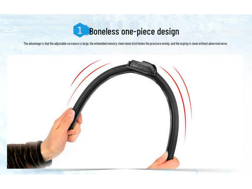 Applicable Dongfeng Fengshen E70 New Energy Frameless Wiper, Universal Rubber Strip Blade for 18-19 Models