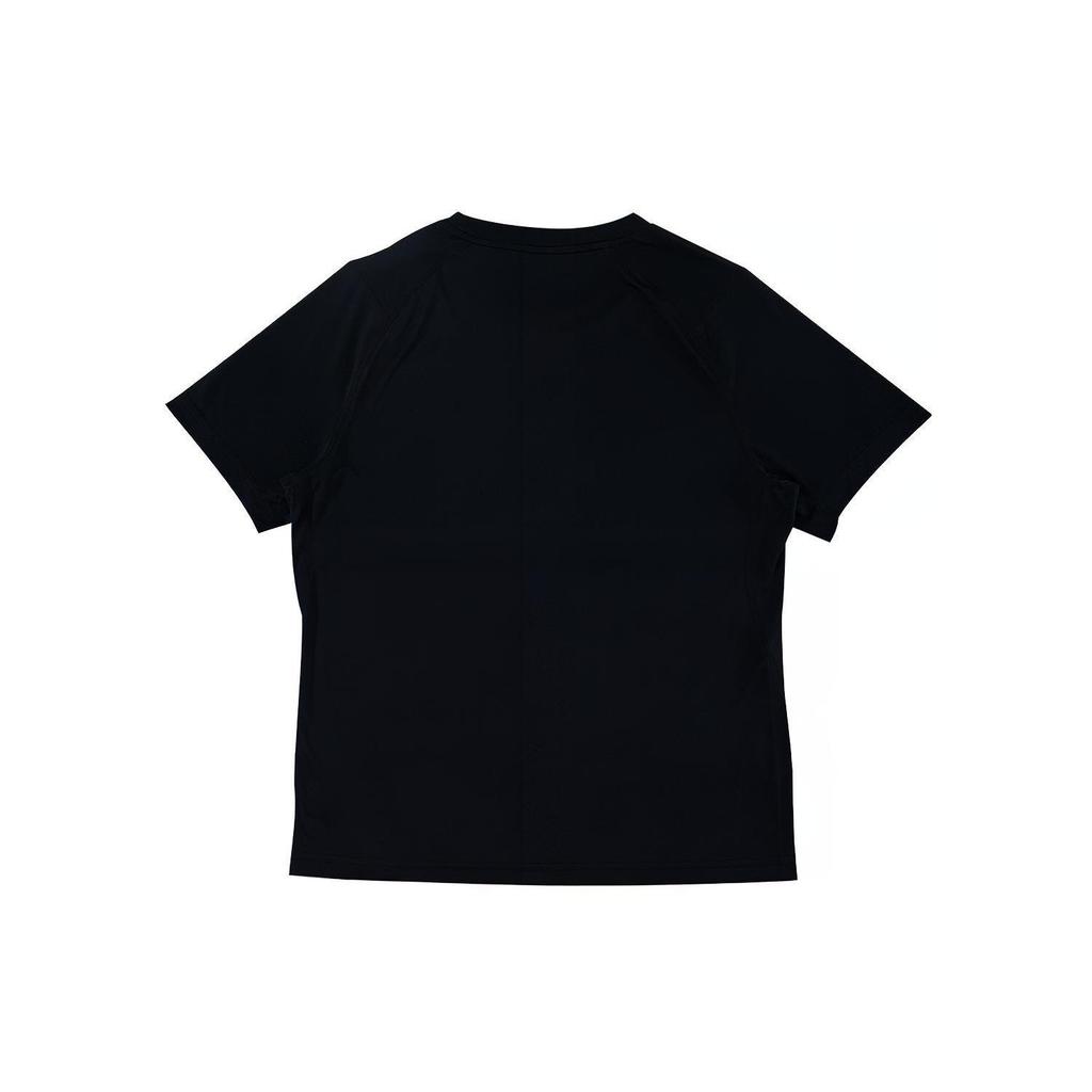 Li Ning T Shirts Men's Black Crew Neck Moderate Straight Fit ATSQ483-1