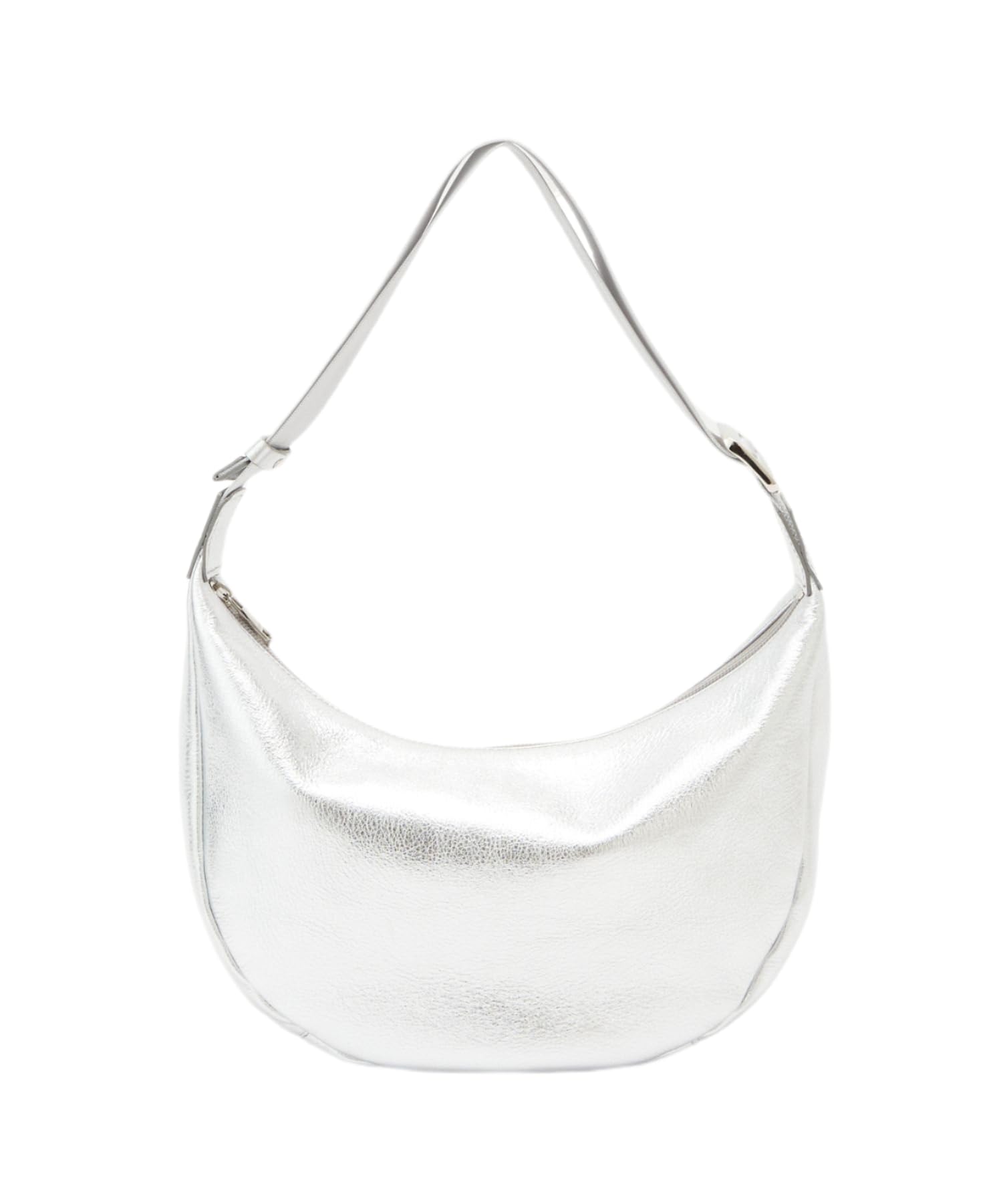 

Russet Soft Leather Round Shoulder Bag (RUZ1042422A0009) Free Size, Silver (WEB Exclusive)