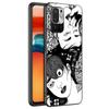 Anime Junji Ito Tees Horror Silicone Phone Case For Xiaomi Redmi Note 11 10 9 8 Pro 11T 10T 10S 9S 8T 9 9A 9C 9T Black Cover