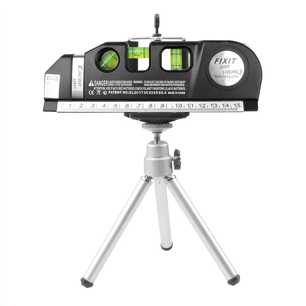 4 In 1 Infrared Laser Level Cross Line Laser Tape with 2.5m Measure Tape Multifunction Laser Level Tools