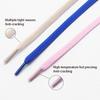 Metal Capsule Lock Shoelaces Elastic Laces Sneakers No Tie Shoe Laces Without Ties Kid Adult 0.6cm Flat Shoelace for Shoe 1Pair