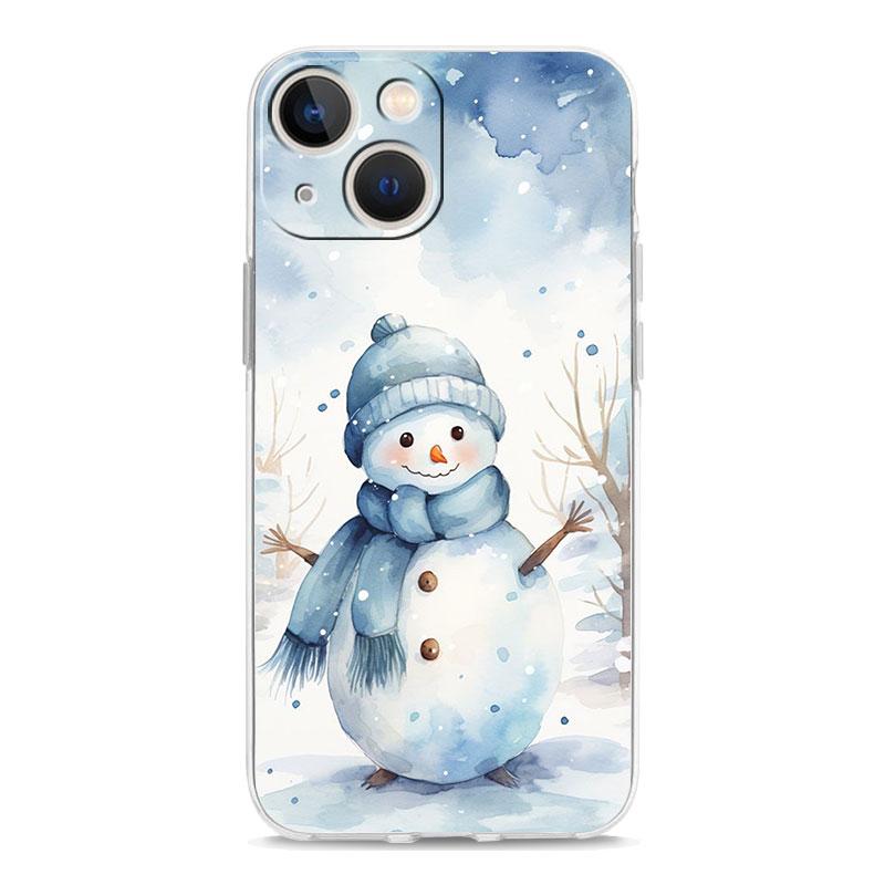 

Роскошный прозрачный чехол для телефона с рождественским графическим принтом для iPhone 15 14 13 12 mini 11 Pro Max XS X XR SE 7 8 Plus, прозрачный чехол iPhone 12 mini