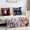 Kpop B-Babymonster Cushion Cover Reversible Plush Pillow Cover – For Car, Sofa, Bedroom, Perfect As a Gift.