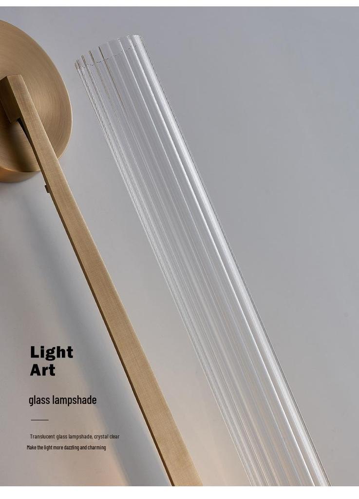All-Copper Post-Modern Luxury Wall Lamp for Living Room, Bedroom, Study, and Hotel