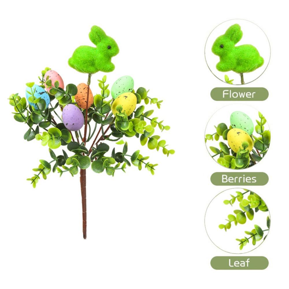 Artificial Eggs Tree Branch Foam Painting Foam Egg New Fake Plant  Festival Party