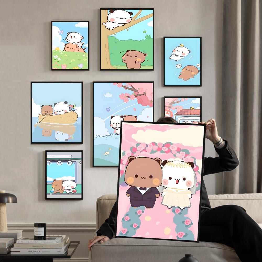 

BuBu DuDu мультфильм винтажные постеры липкая ретро крафт-бумага наклейка DIY комната бар кафе кавайный декор комнаты 21cm×30cm NoFrame