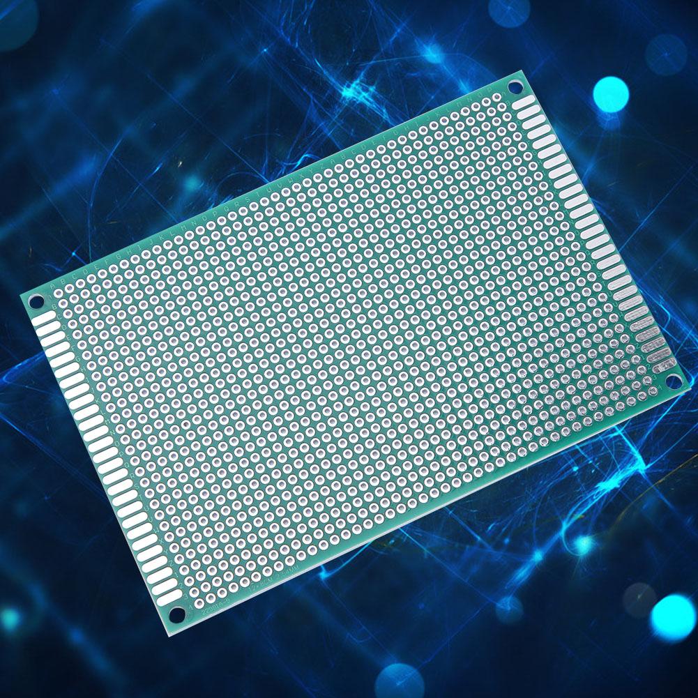 10pcs 8x12cm Double Sided Prototype Tinned PCB Breadboard, High Quality for Electrical Experiments, Electronics Factory, Anti Aging, with Pitc