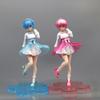 20CM Anime Re: Life In A Different World From Zero Figure Rem Ram Transparent Parts Night Fluorescent Action Figure Toy Gift