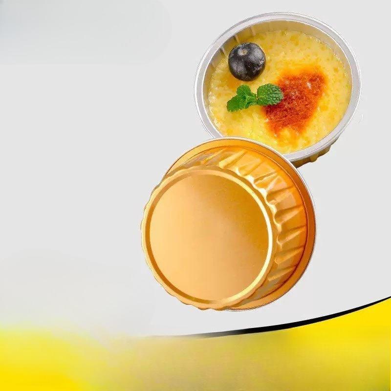Sheet Metal Small Bowl Air Fryer Egg Tart Tray Aluminum Foil Household Reusable Oven Steaming Cake Cup
