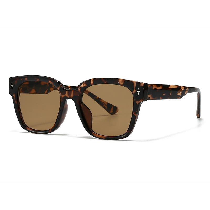 European And American  Trendy Street Style Retro Artistic Acrylic Insert Sunglasses Modern Charm Ins Sunglasses 28070