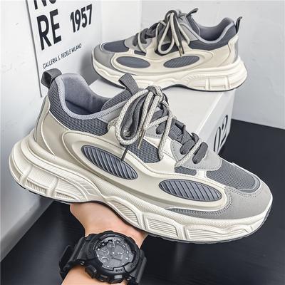Trendy Men Sneakers Luxury Chunky Casual Sneakers For Man Soft Sole Dad Shoes Breathable Tennis Sports Shoes Male Sneakers