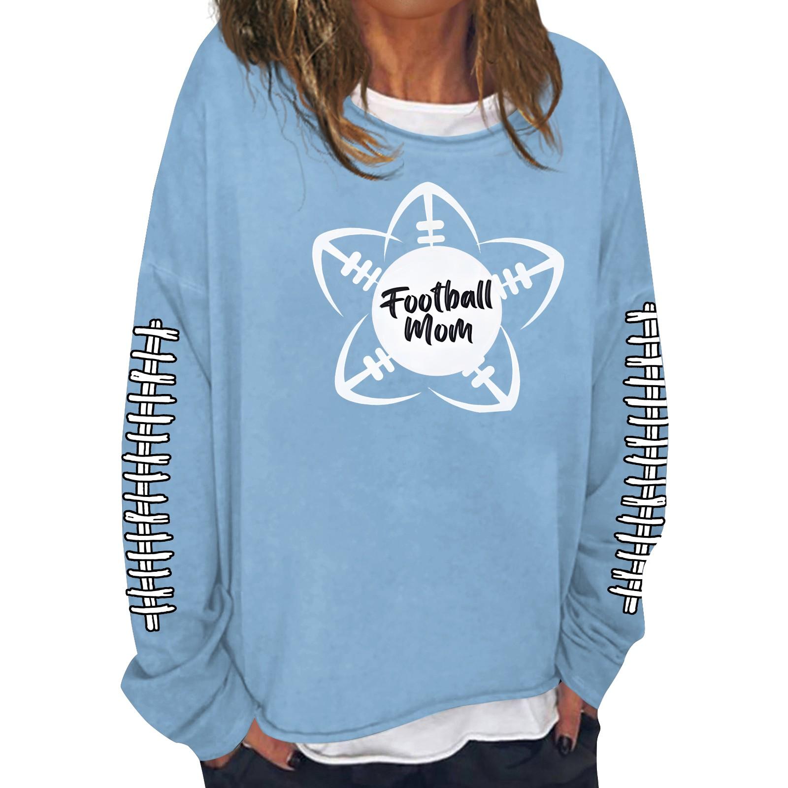 

Женская модная повседневная толстовка с длинным рукавом и круглым вырезом с принтом L