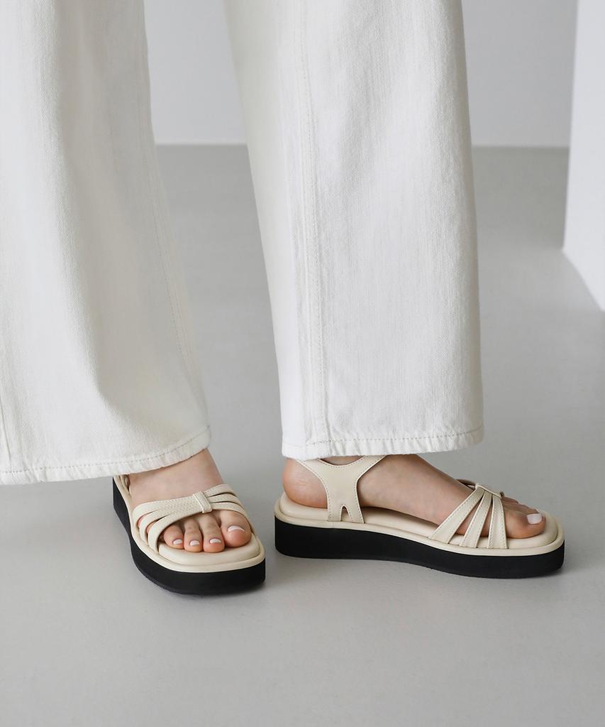 Sappun Marian Square Platform Sandals (3Cm)