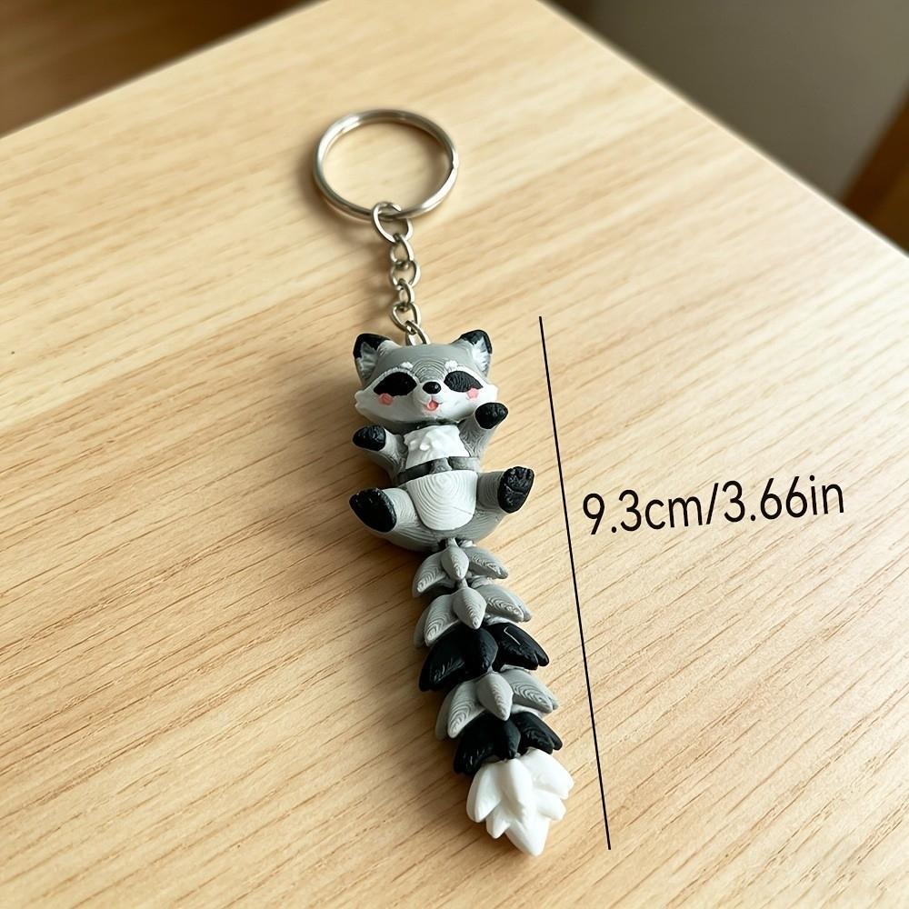 Decorative 3D Printed Key Chain Plastic Car Hanging Pendant Backpack Decoration