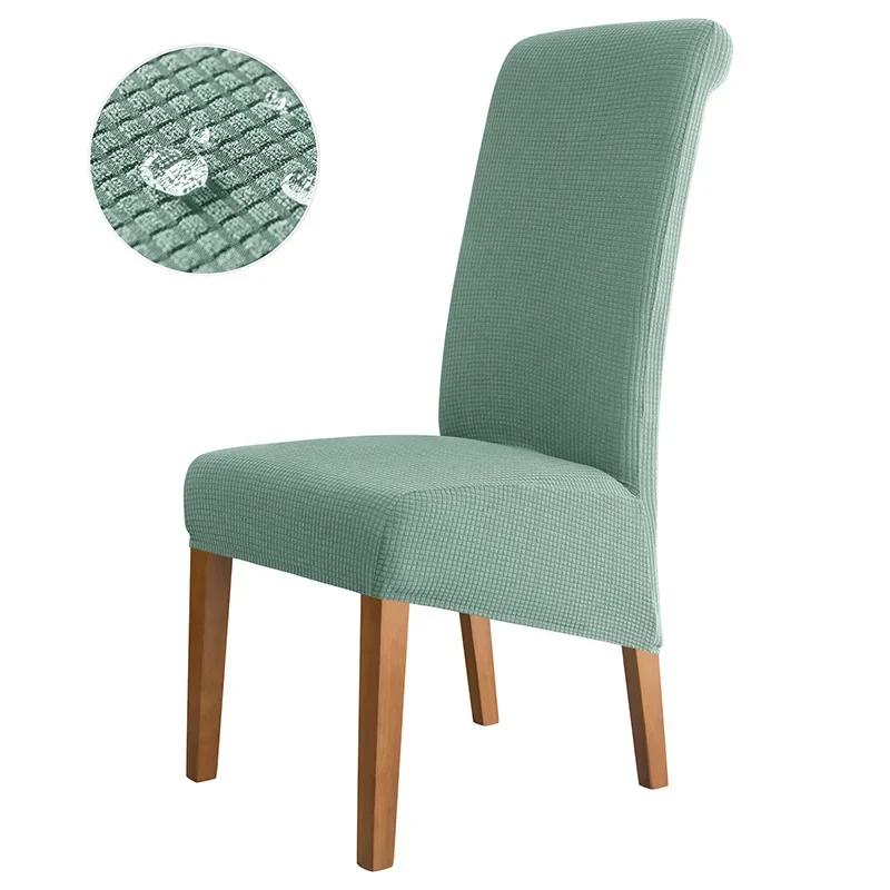 

Plus Size Chair Covers High Back Large Kitchen Desk Chair Case Adjustable Seat Spandex Cover for Banquet Home 1 piece