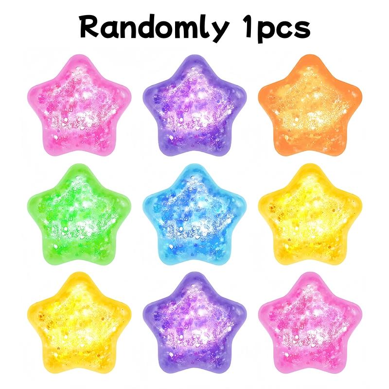 Glitter Malt Candy Mini Star Squeeze Toy Fun Slow Rebound Stress Ball