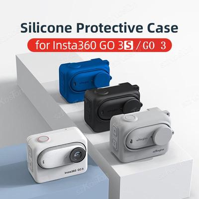 Silikonové ochranné pouzdro pro sportovní kameru Insta 360 GO 3S Kryt skořepiny Všestranná ochrana pro příslušenství Insta360 GO3S