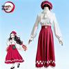Demon Slayer Kimetsu No Yaiba Kamado Nezuko Cosplay Attire With Full Set For Anime Convention And Parties