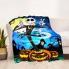 1pc, Jack Skellington Blanket All Seasons Use, Living Room, Travel, Camping, Car Blankets