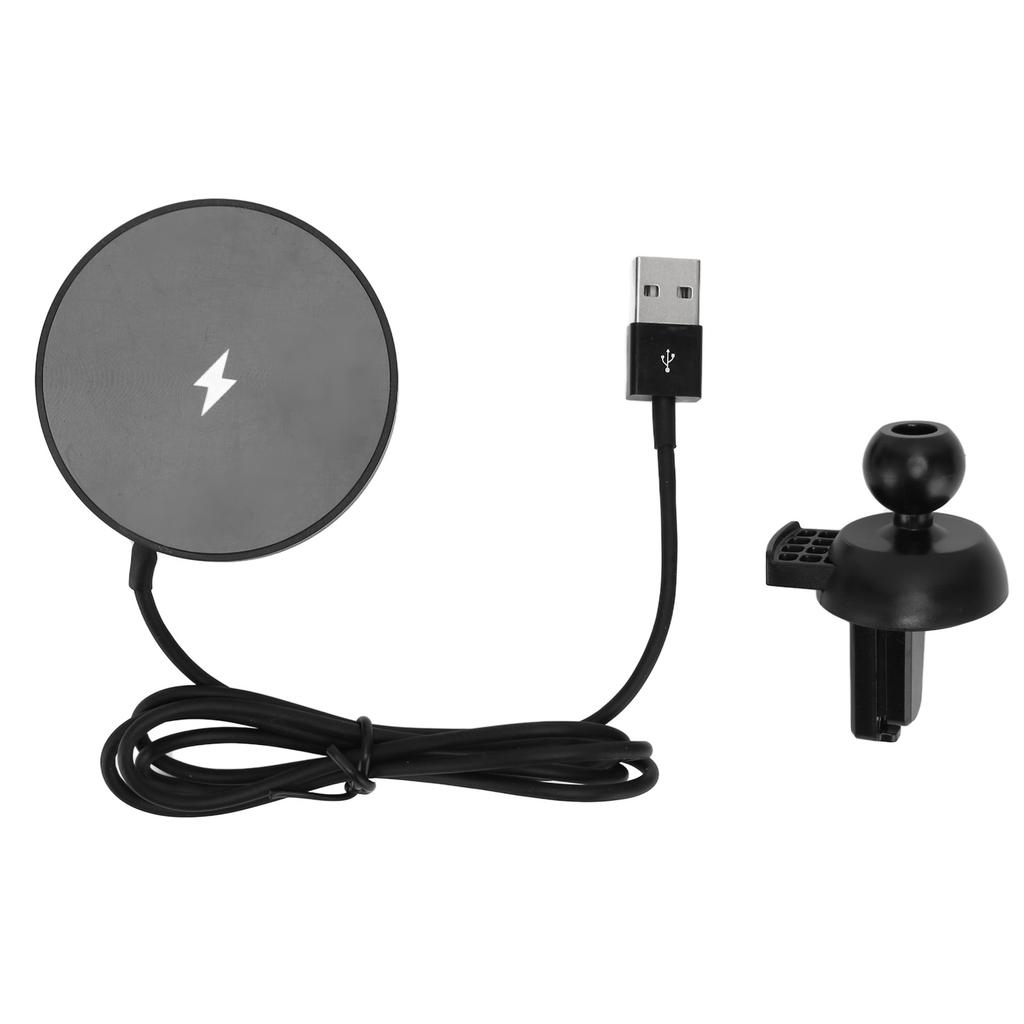 Magnetic Wireless Car Charger Mount 15W Output Power Fast Charging Air Vent Car Phone Charger for IOS