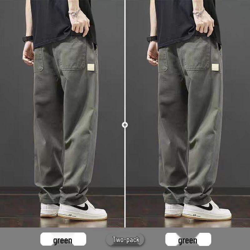 Men's 2025 American Loose Straight-Leg Casual Work Pants for Spring and Autumn
