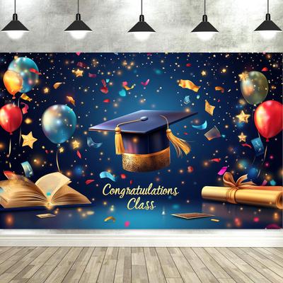 Graduation Decorations Banner Backdrop Party Supplies Photography Backgrounds