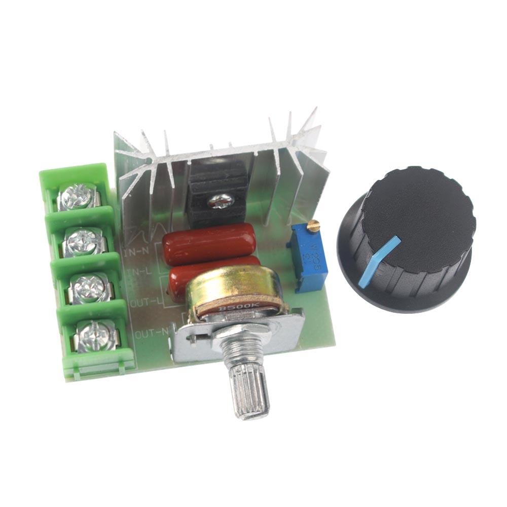 1PC 2000W Power module AC 220V Voltage Regulator SCR Voltage Regulator High Power Dimming Dimmer Motor Speed Controller Module