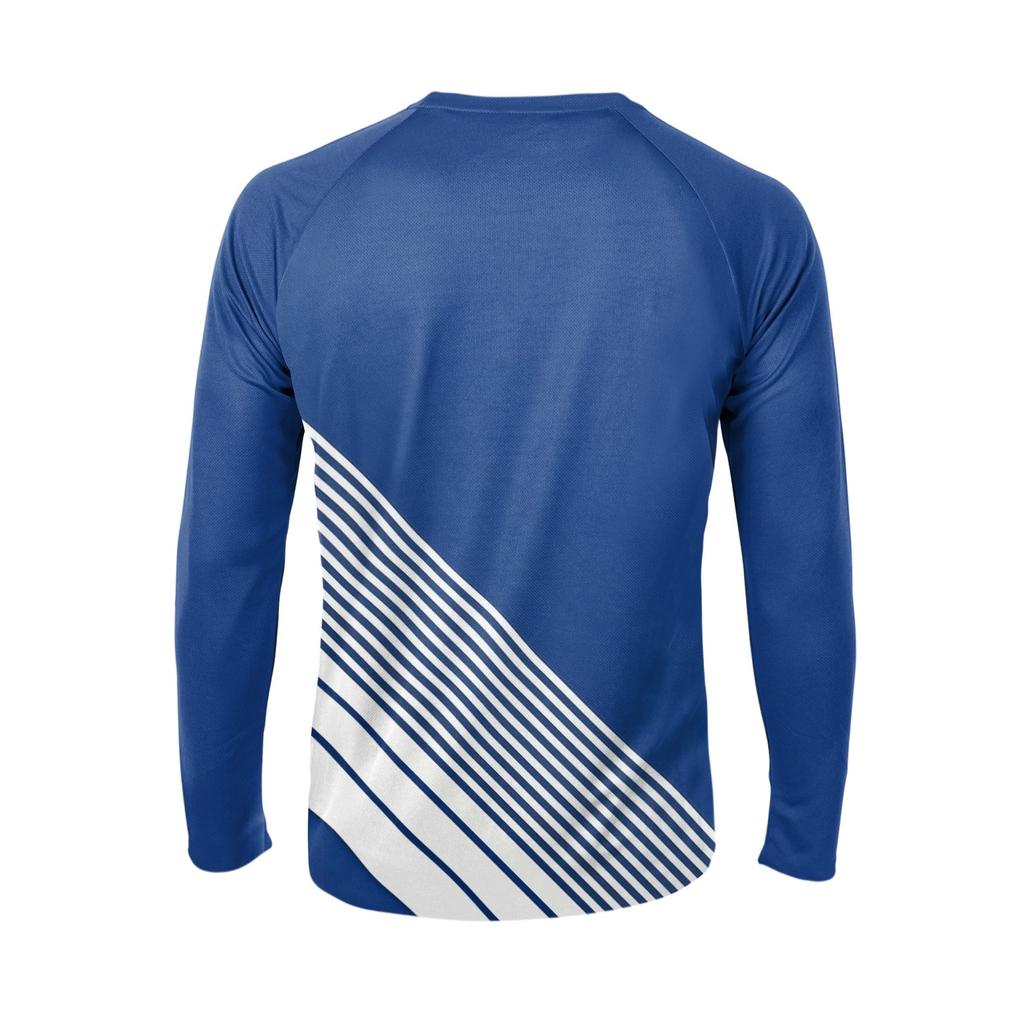 Men's Fashion Printed Raglan Long Sleeve Sports Top