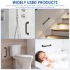 2pcs Stair Hand Railing Safety Handle Bar Stainless Steel Bathtub Safety Handle Bar Ergonomic Shower Grab Bar for Seniors Disabl