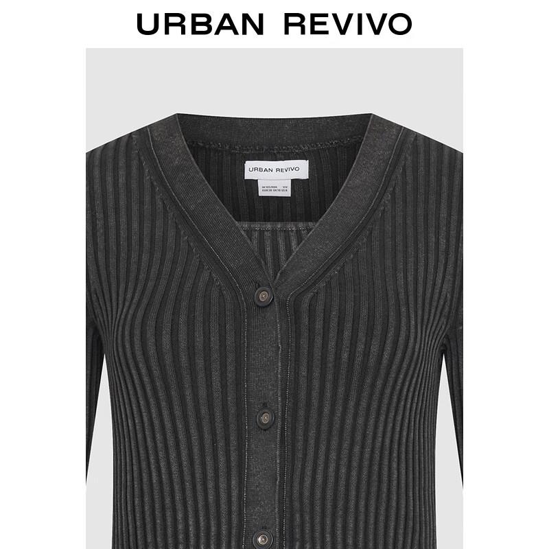 UR Women's Textured Short V-Neck Knit Sweater