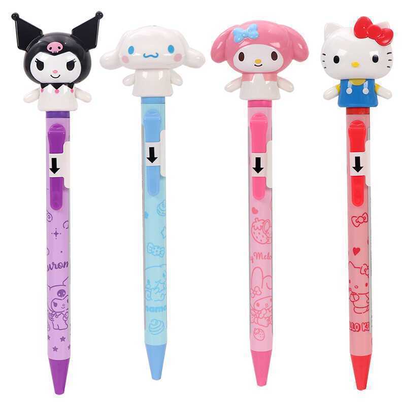  Press Neutral Pen  Family Student Press Neutral Pen Set Student Stationery Gift Cartoon Kitty Neutral Pen